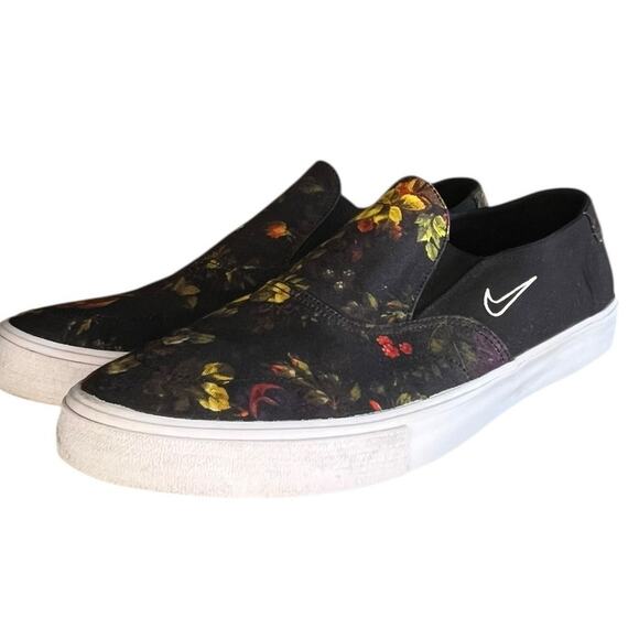 Mens Nike SB Portmore II Solarsoft AH3364-019 Canvas Skate Sneaker Size 13 Black - Picture 2 of 5